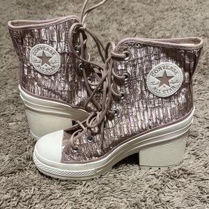 Converse Women's Metallic Lace-Up Boots